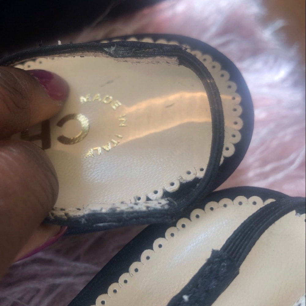 Authentic Chanel Crystal Slingback - image 2